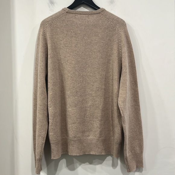 J. Crew Factory Lambswool Crewneck Sweater in Heathered Beige size XL - Picture 9 of 11